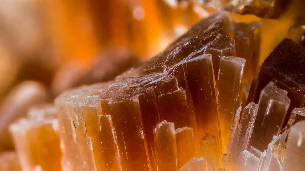 gemska orange selenite texture